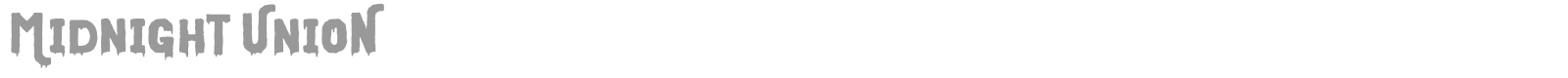 Midnight Union font preview